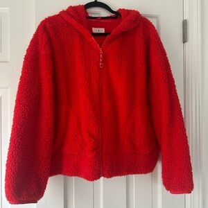 Lou & Grey women’s red zip up jacket